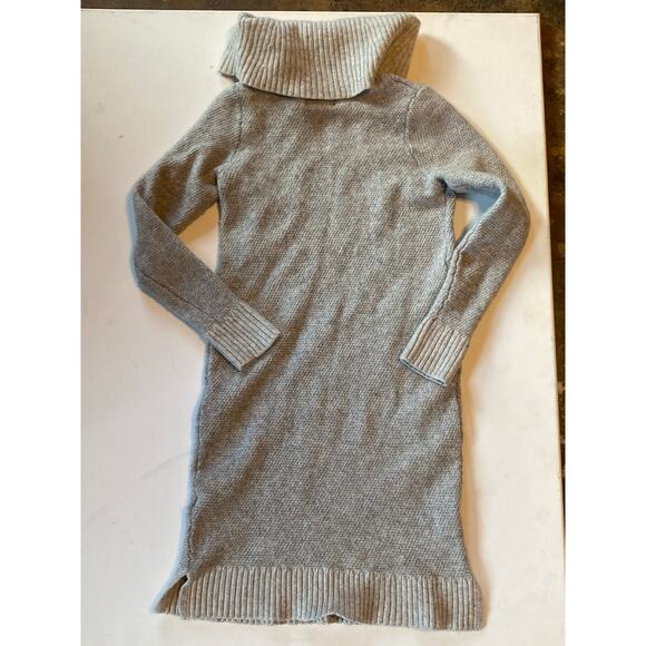 Cynthia Rowley Lambswool Sweater Dress Women’s S Gray Cowl Neck Long Sleeve Cozy - Picture 10 of 10